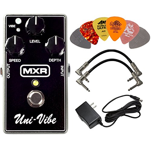 MXR M68 Uni-Vibe Chorus Vibrato Effects Pedal BUNDLE with AC/DC...
