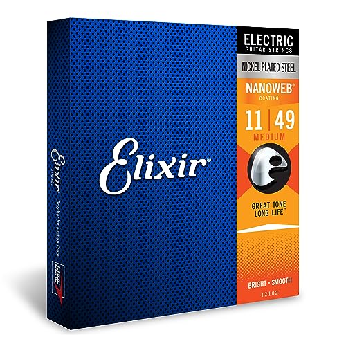 Elixir Strings, Electric Guitar Strings, Nickel Plated Steel with...