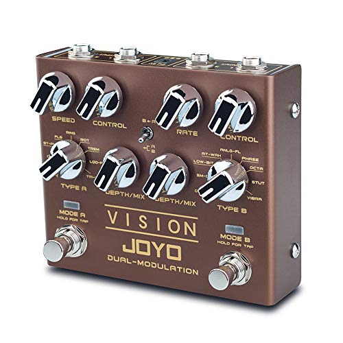 JOYO R-09 VISION Multi-Effects Pedal Dual Channel Modulation Effect...