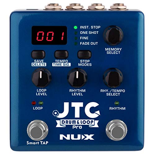 NUX JTC PRO Drum Loop PRO Dual Switch Looper Pedal 6 hours recording...