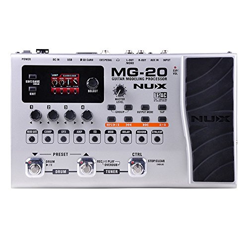 NUX MG-20 Electric Guitar Multi-effects Processor with Drum machine...
