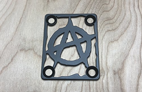 ANARCHY NECK PLATE FOR YOUR CUSTOM GUITAR OR BASS - INDUSTRIAL BLACK