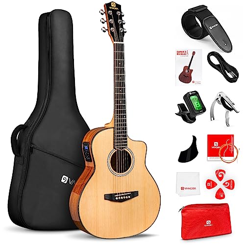 Electric Acoustic Guitar 3/4 Size - 36 Inch Acoustic Electric Guitar...