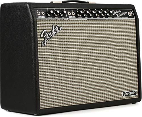 Fender Tone Master Deluxe Reverb Guitar Amplifier, Black, with 2-Year...