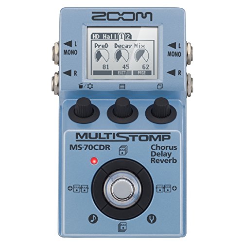 Zoom MS-70CDR MultiStomp Chorus/Delay/Reverb Pedal Along with Cables...