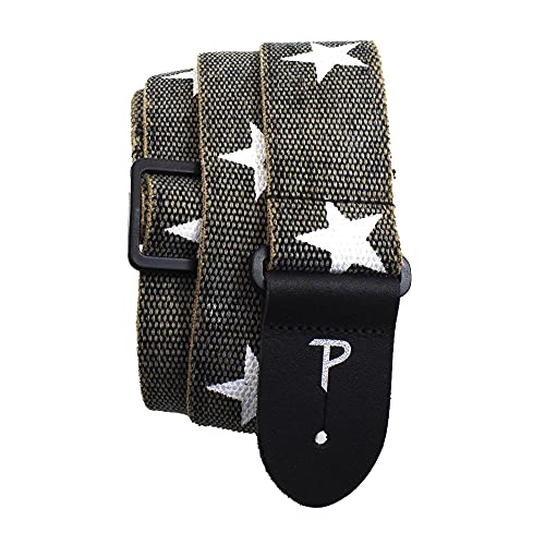 Perri's Leathers, Distressed Grey with US Flag Stars Themed, Cotton...