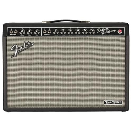 Fender Tone Master Deluxe Reverb Guitar Amplifier, Black, with 2-Year...