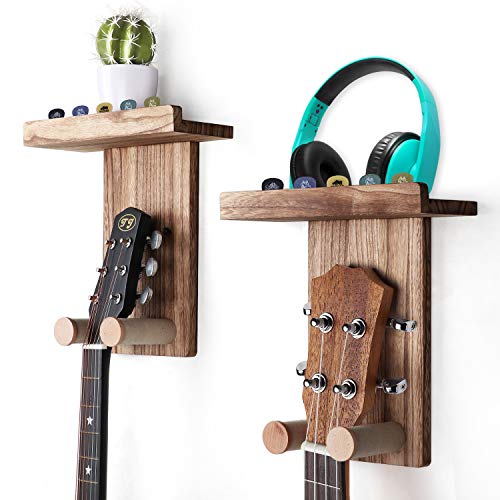 Keebofly Guitar Wall Mount,2 Pack Guitar Wall Hangers Holder Guitar...