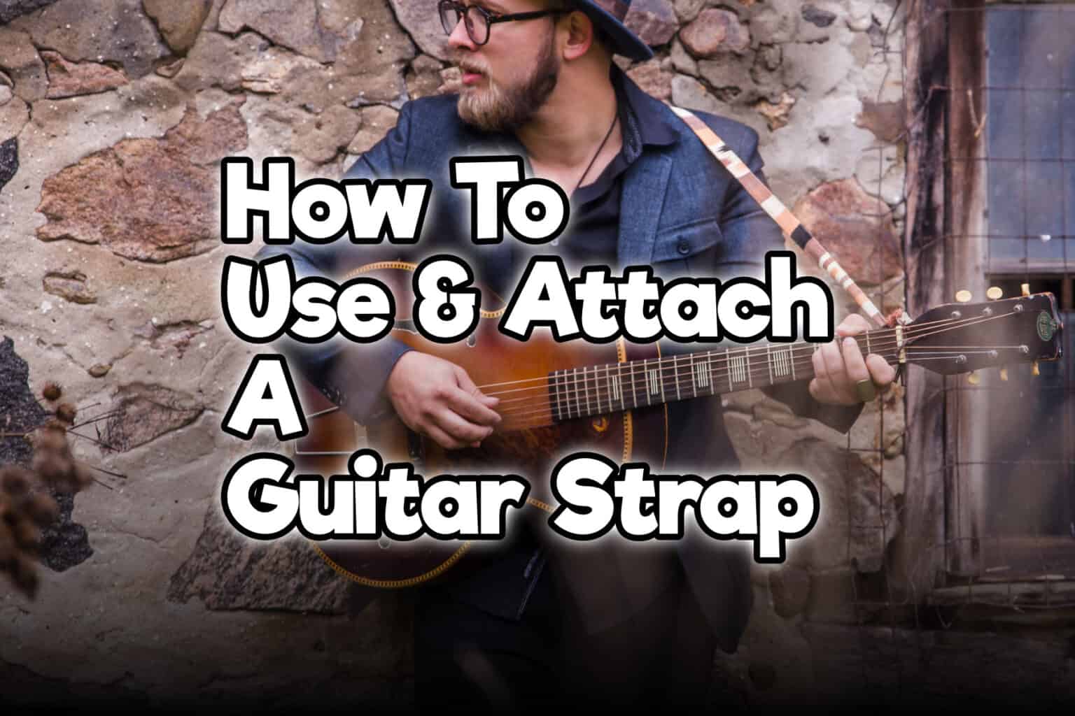 How To Use & Attach A Guitar Strap (Acoustic, Electric) Rock Guitar