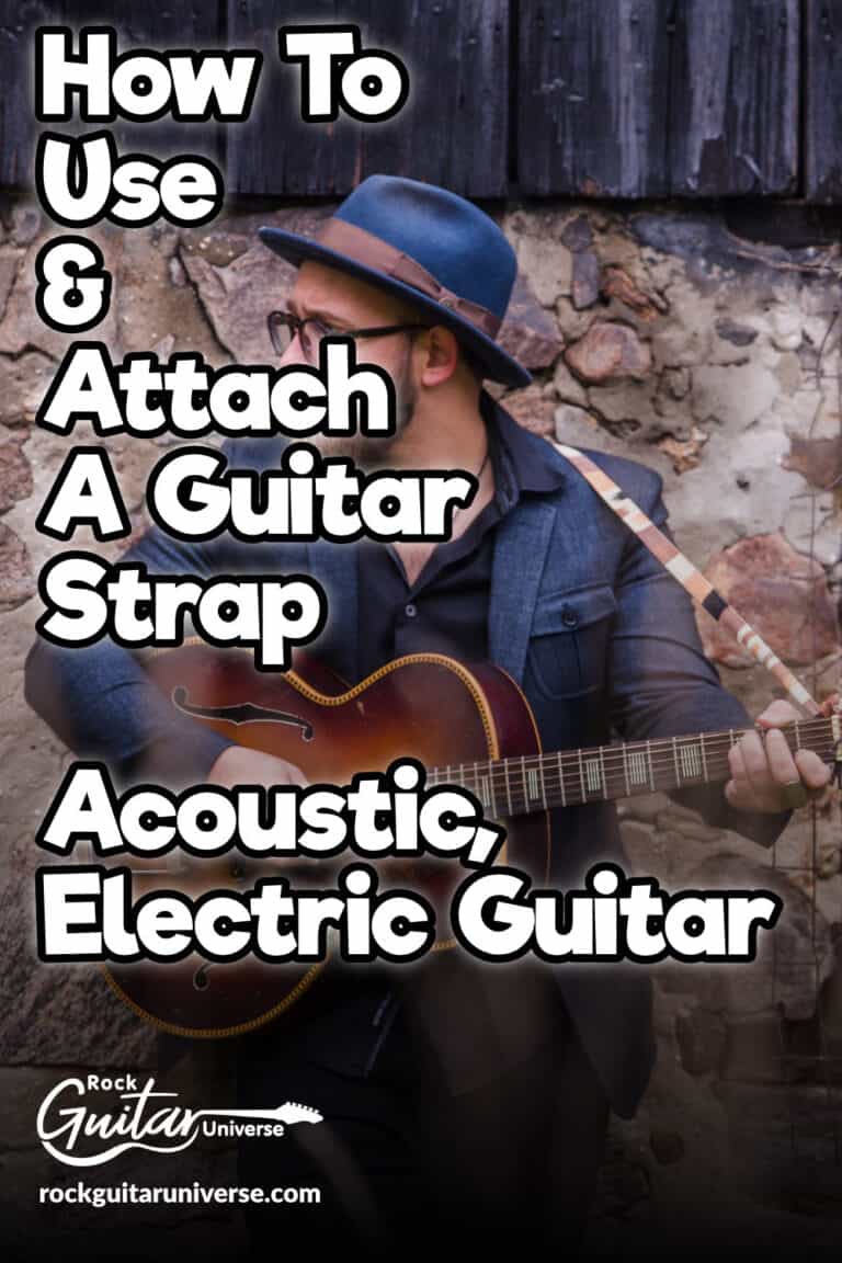 How To Use & Attach A Guitar Strap (Acoustic, Electric) – Rock Guitar ...