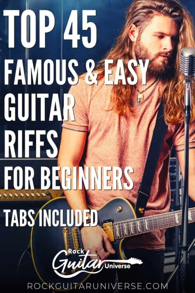 58 Easy & Cool Guitar Riffs for Beginner Rock Stars 