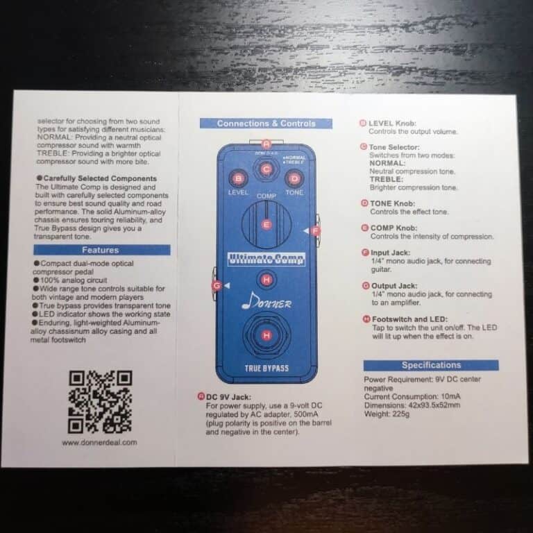 Donner Ultimate Comp Compressor Pedal Review Is It Any Good? Rock