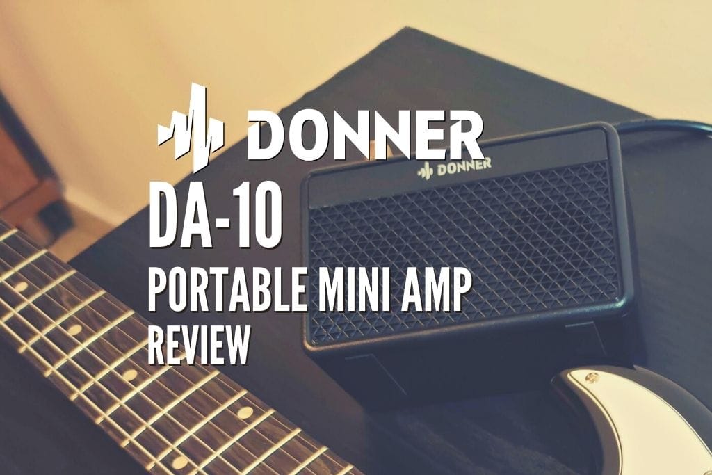 Donner 10W Guitar Amplifier Electric Bass Guitar Amp Protable with APP Effector Input for Recording，Acoustic Guitar Combo Practice Amp Protable M-10 with Distortion Tone for Heavy Music Player 