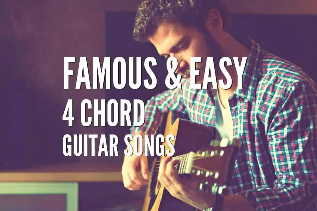 Easy 4 deals chord guitar songs