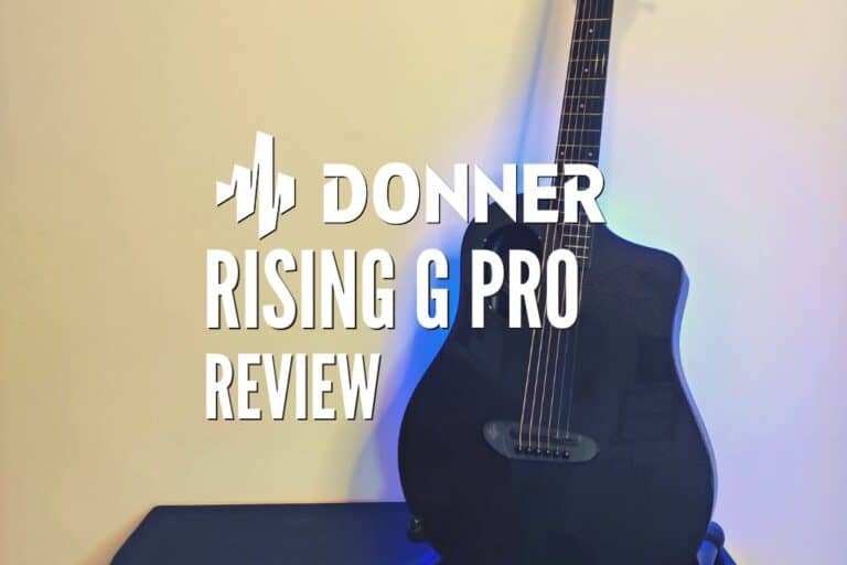 Donner Rising G Pro Review Carbon Fiber Acoustic Guitar Rock Guitar