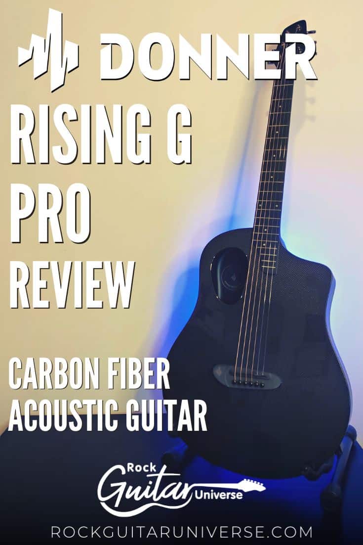Donner Rising G Pro Review Carbon Fiber Acoustic Guitar Rock Guitar