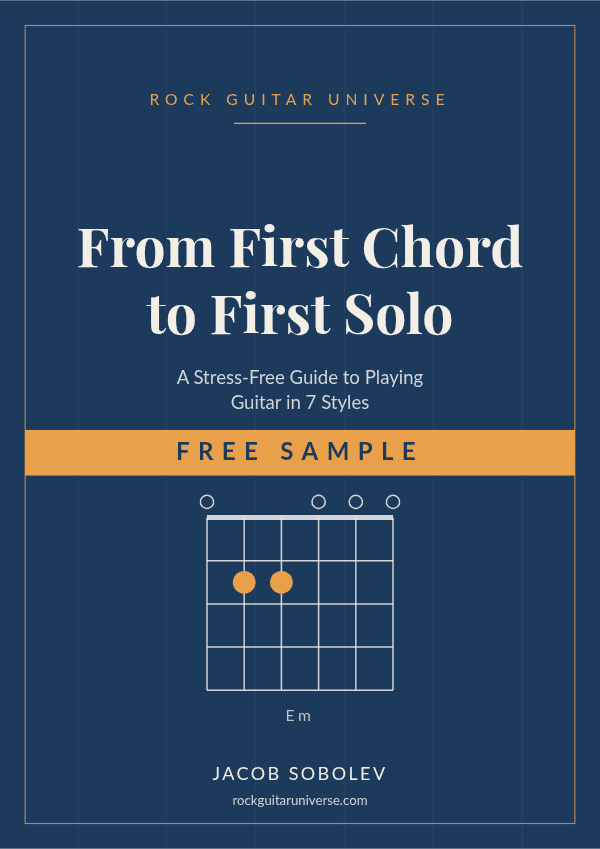 Cover of From First Chord to First Solo by Jacob Sobolev, marked free sample